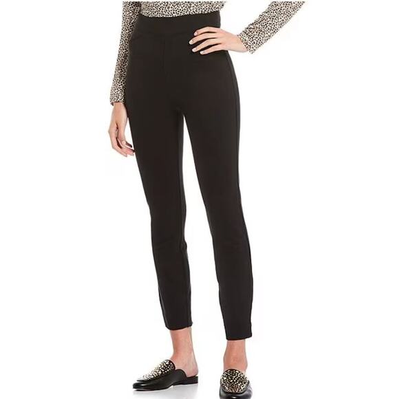 Spanx Perfect Pant Leggings Womens M Black Skinny Stretch Pull On High Rise - Picture 1 of 10